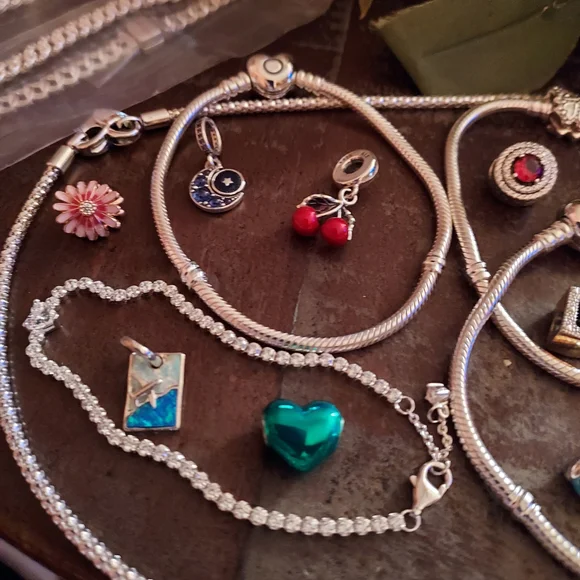 Pandora Silver and Gold Bracelets with Vibrant Charms For MICHSAZ - Picture 3 of 5